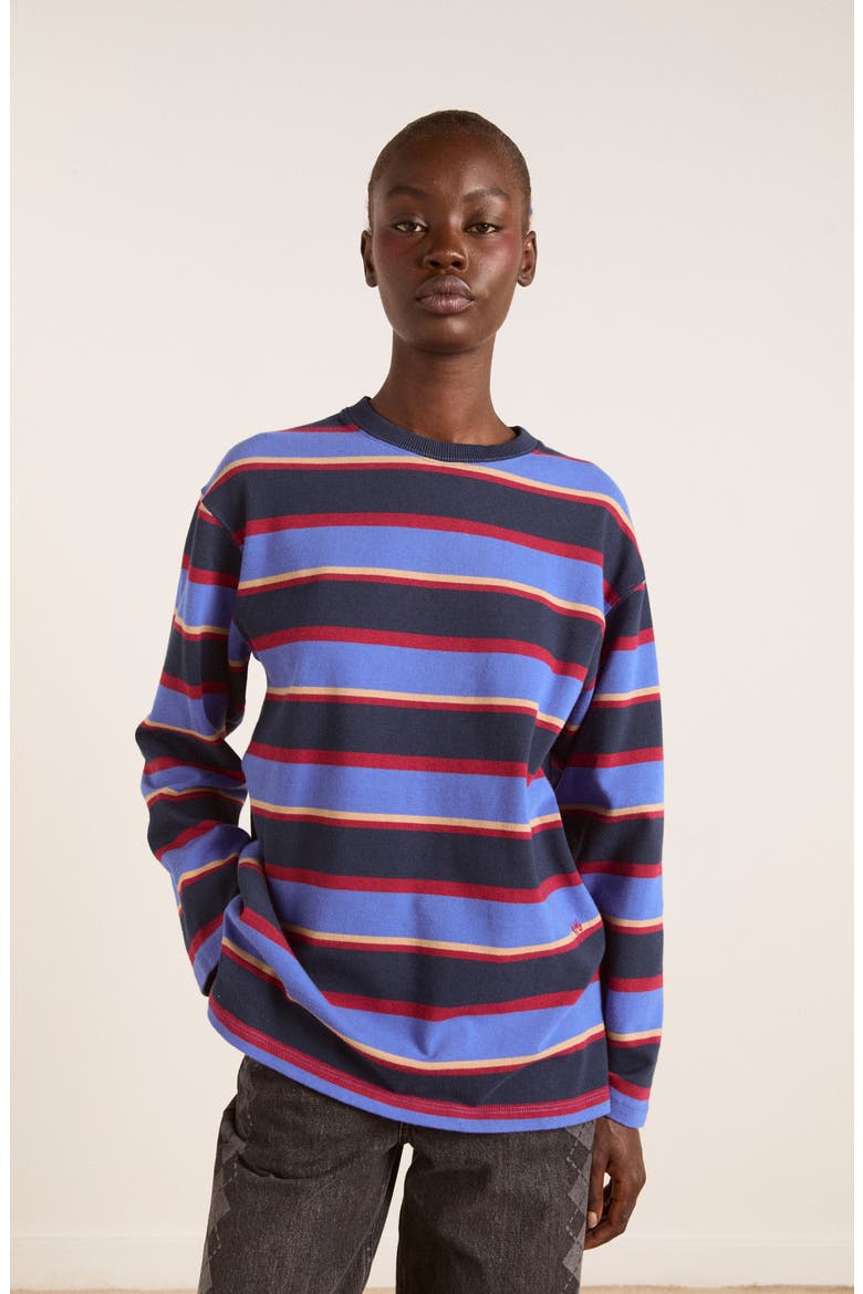 Ali Striped Long Sleeve T-Shirt, Alternate, color, MULTI