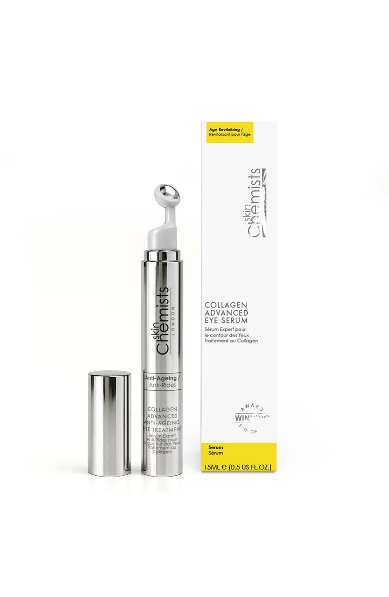 SKINCHEMISTS Collagen Advanced Anti-Ageing Eye Treatment 15ml for Loss of Firmness, Anti-Aging, Main, color, White
