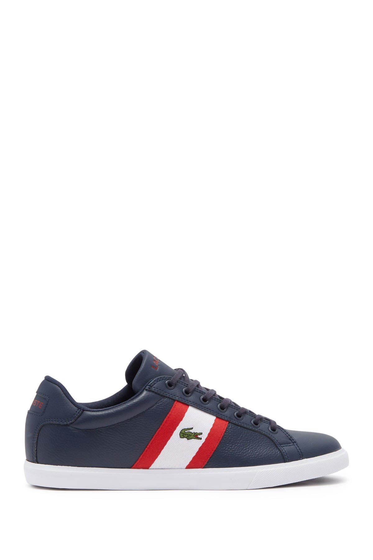 Lacoste Grad Vulc 120 Low Top Sneaker, Alternate, color, 092 Nvy/Wht