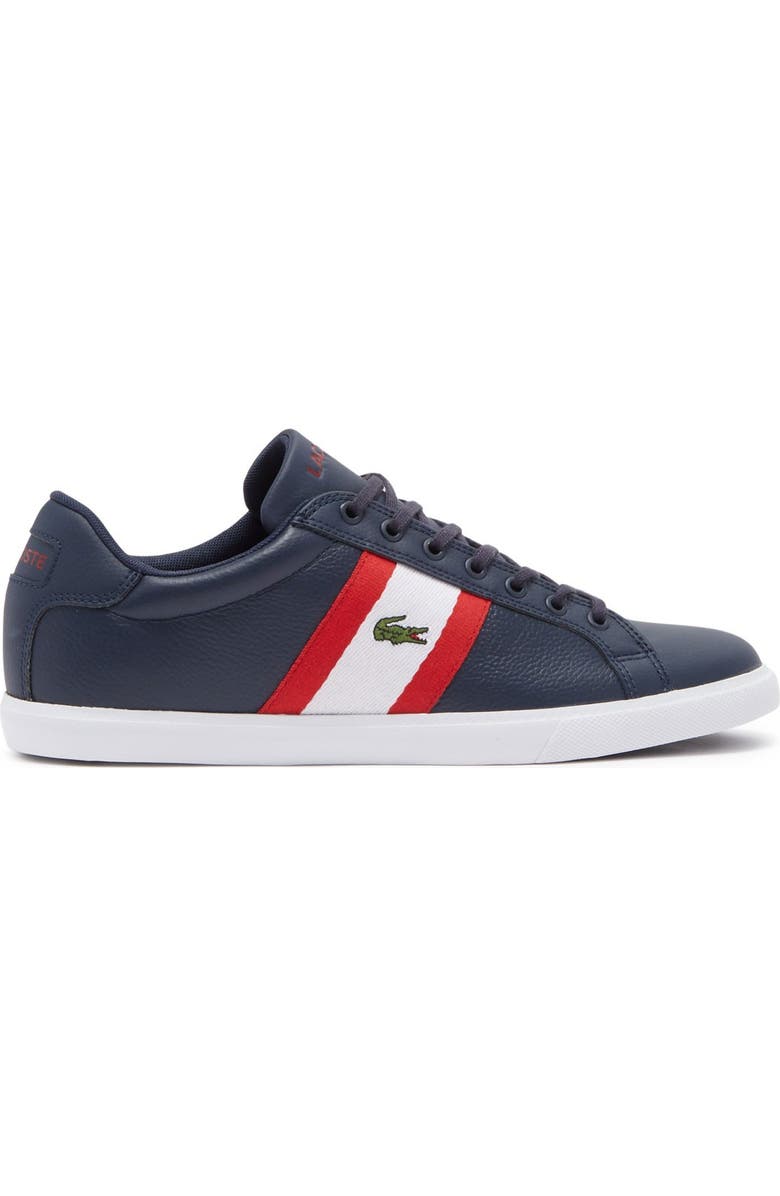 Lacoste Grad Vulc 120 Low Top Sneaker, Alternate, color, 092 Nvy/Wht