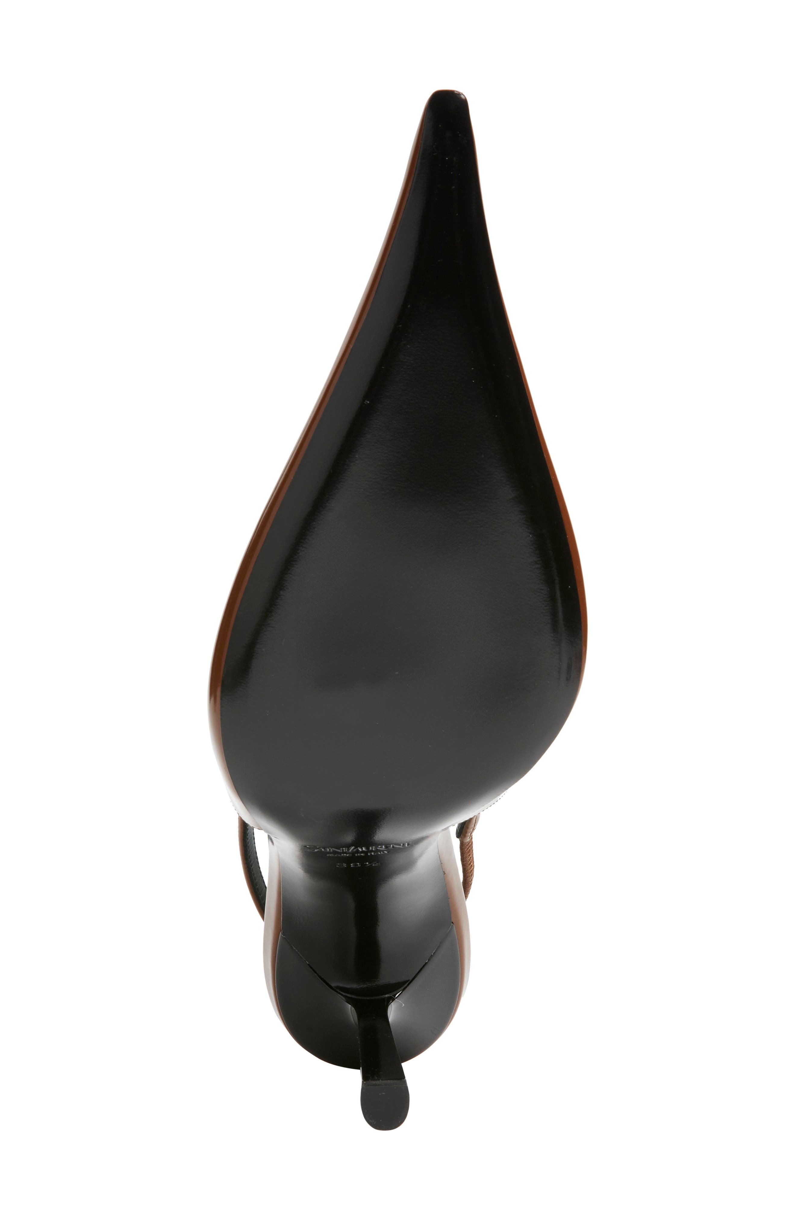 Saint Laurent Vendome Slingback Pump, Alternate, color, Soil Brown