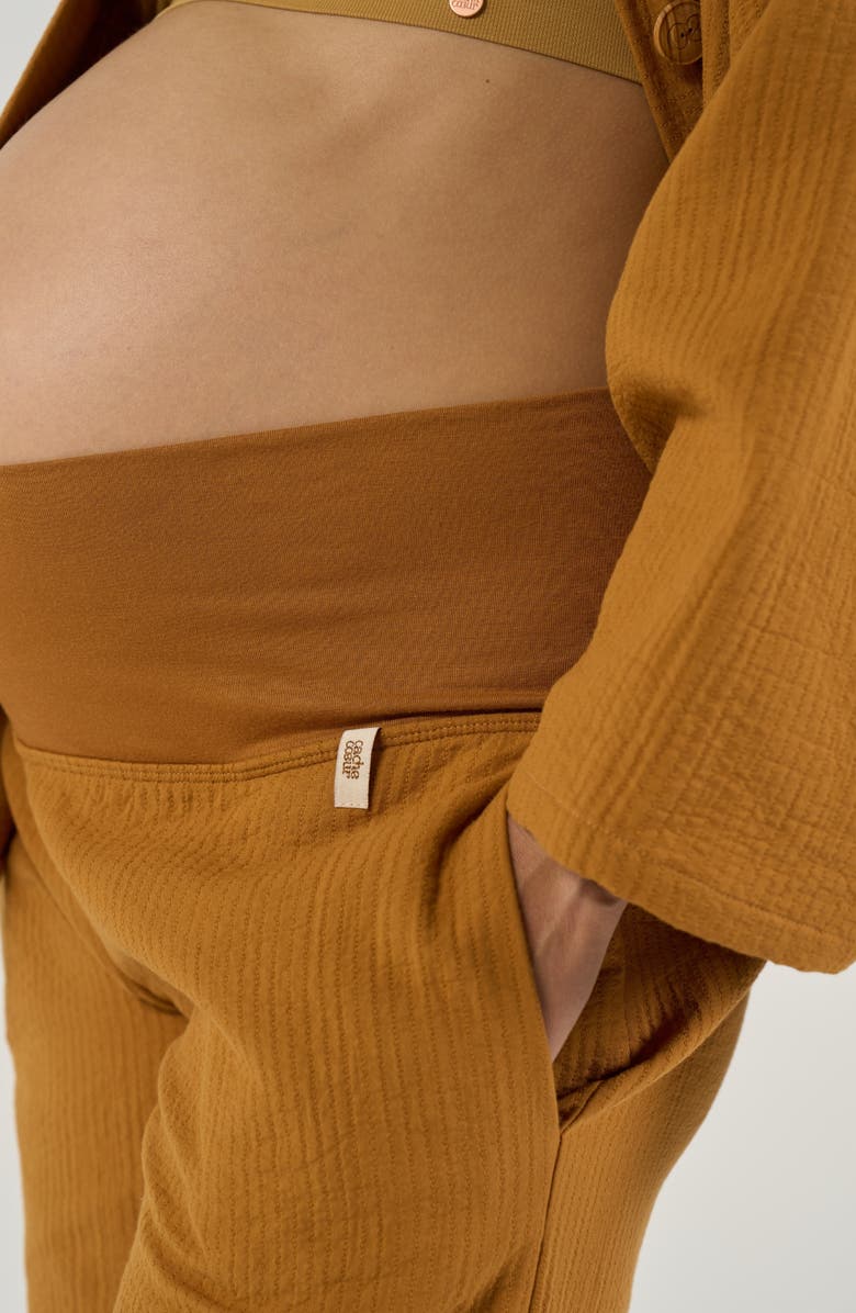 Cache Coeur Maternity pants Celia, Alternate, color, Cumin