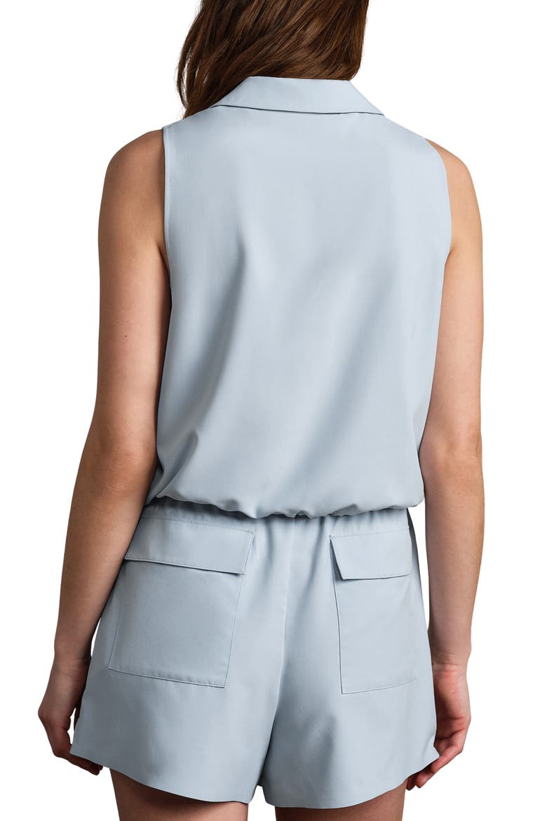 Mirage Sleeveless Performance Button-Up Shirt, Alternate, color, BLUE DAWN