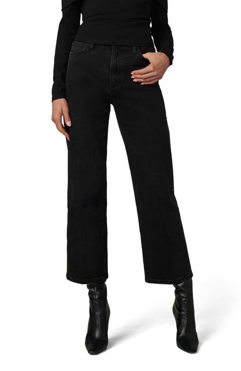 The Blake High Waist Crop Wide Leg Jeans (Chic Shadow)