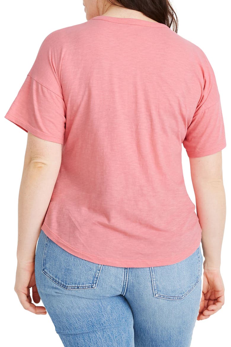 Whisper Cotton Crewneck T-Shirt, Alternate, color, CAFE PINK