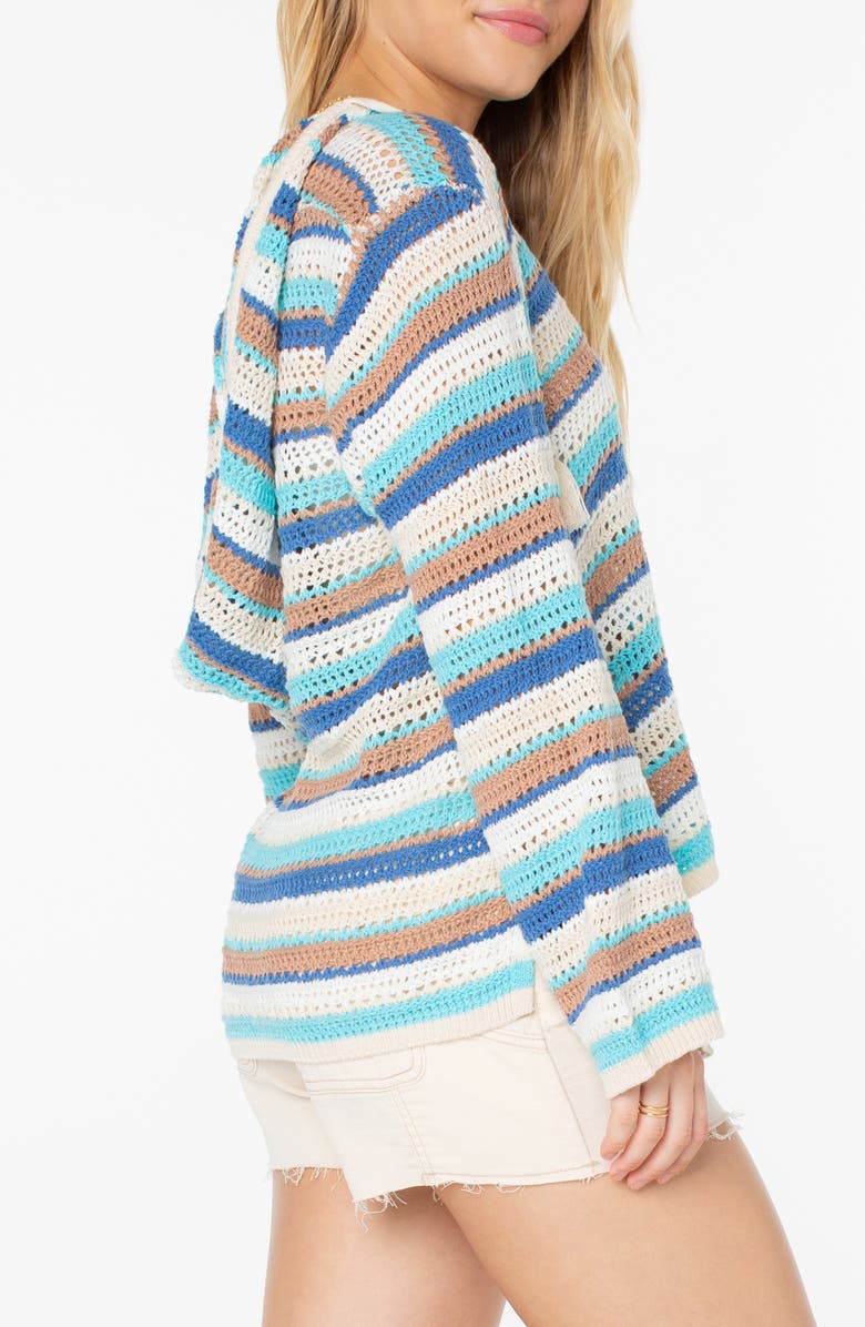 Roxy Hippie Love Crochet Hoodie, Alternate, color, 