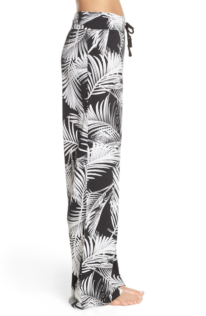 PJ Salvage Palm Print Pajama Pants, Alternate, color, 