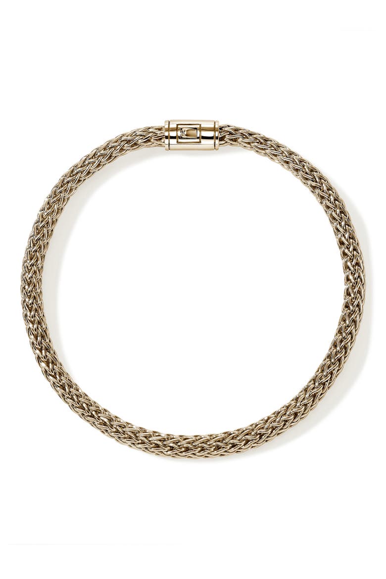 Icon Bracelet, 5mm, Alternate, color, GOLD