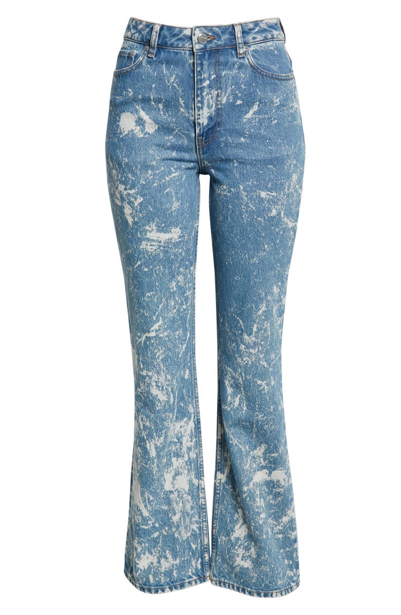 Ganni Organic Cotton Straight Leg Jeans, Alternate, color, 