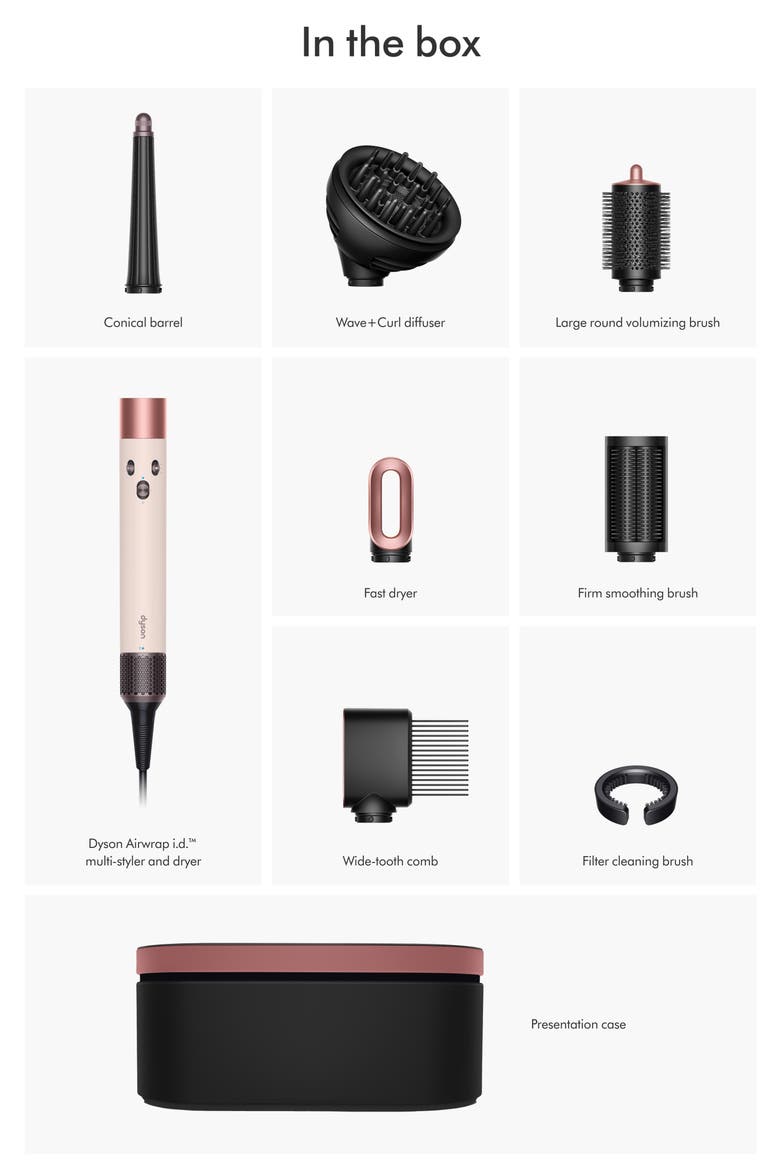 Airwrap i.d.™ Multi-styler and Dryer Curly+ Coily Hair, Alternate, color, CERAMIC PINK