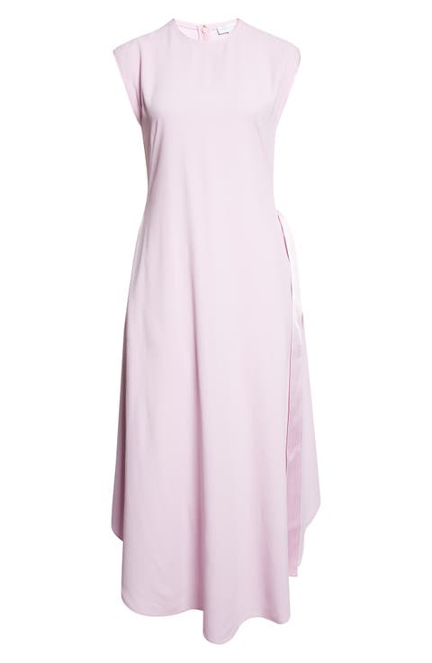 Crepe Satin Shift Dress