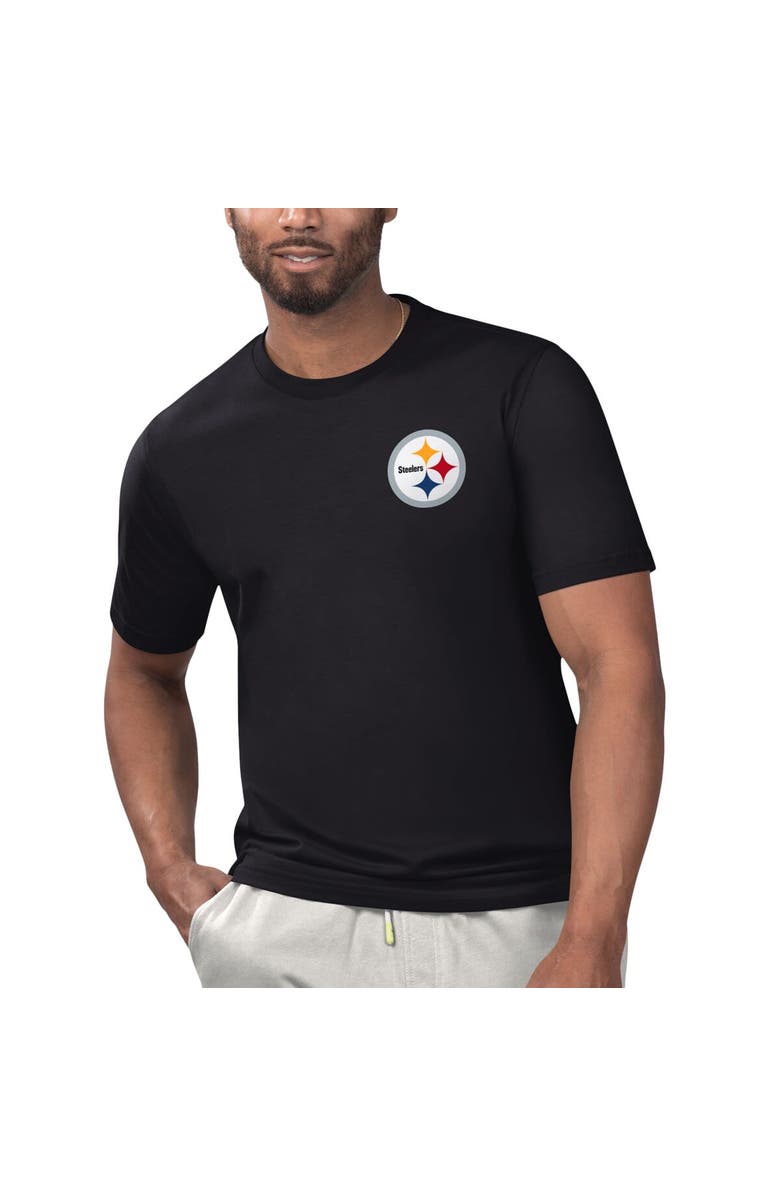 Margaritaville Men's Margaritaville Black Pittsburgh Steelers Licensed to Chill T-Shirt, Alternate, color, 