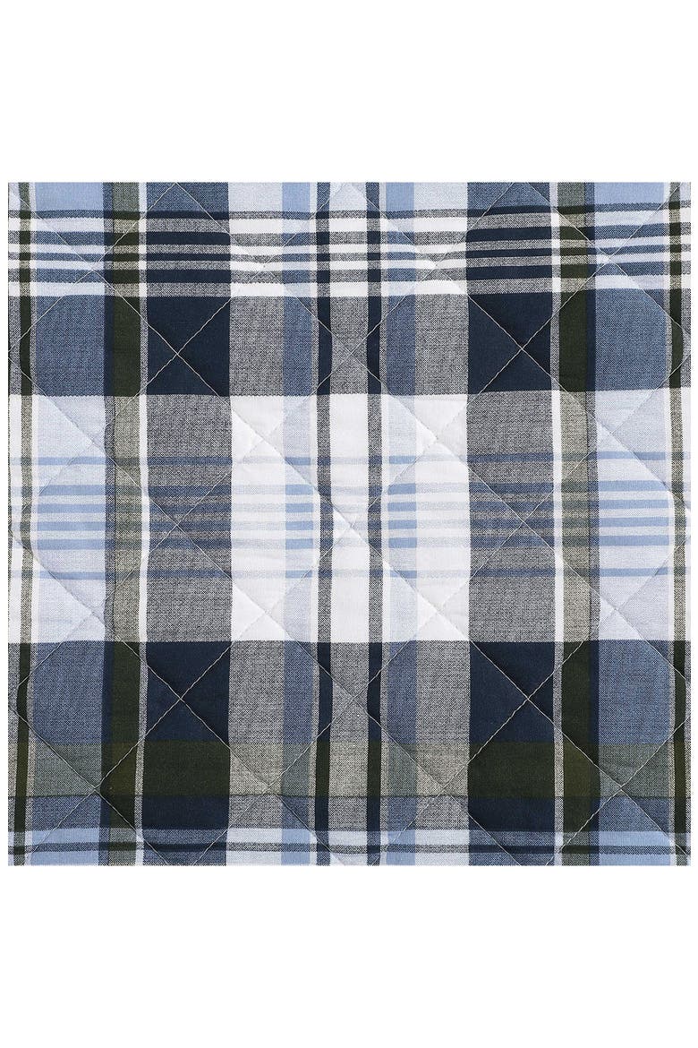 Bleecker Plaid Quilt & Shams Set, Alternate, color, WHITE/ PALE BLUE/ DARK GREEN