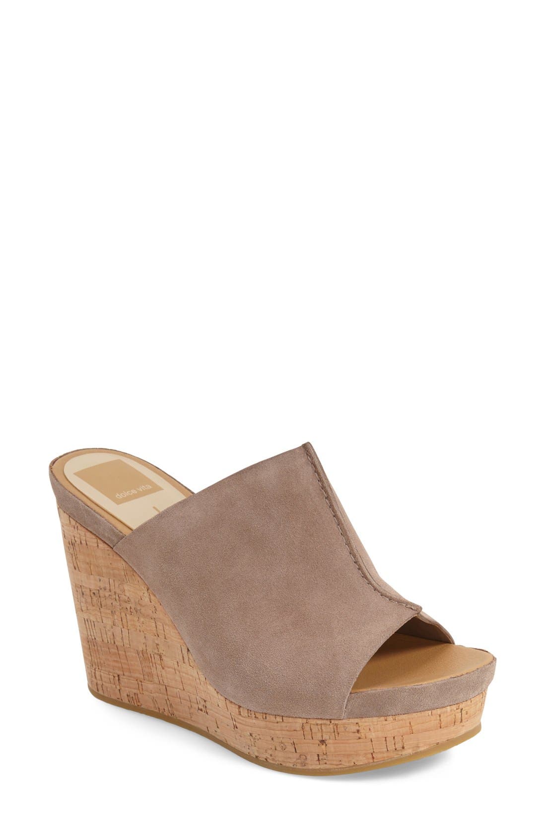 'Ross' Mule, Main, color, ALMOND SUEDE