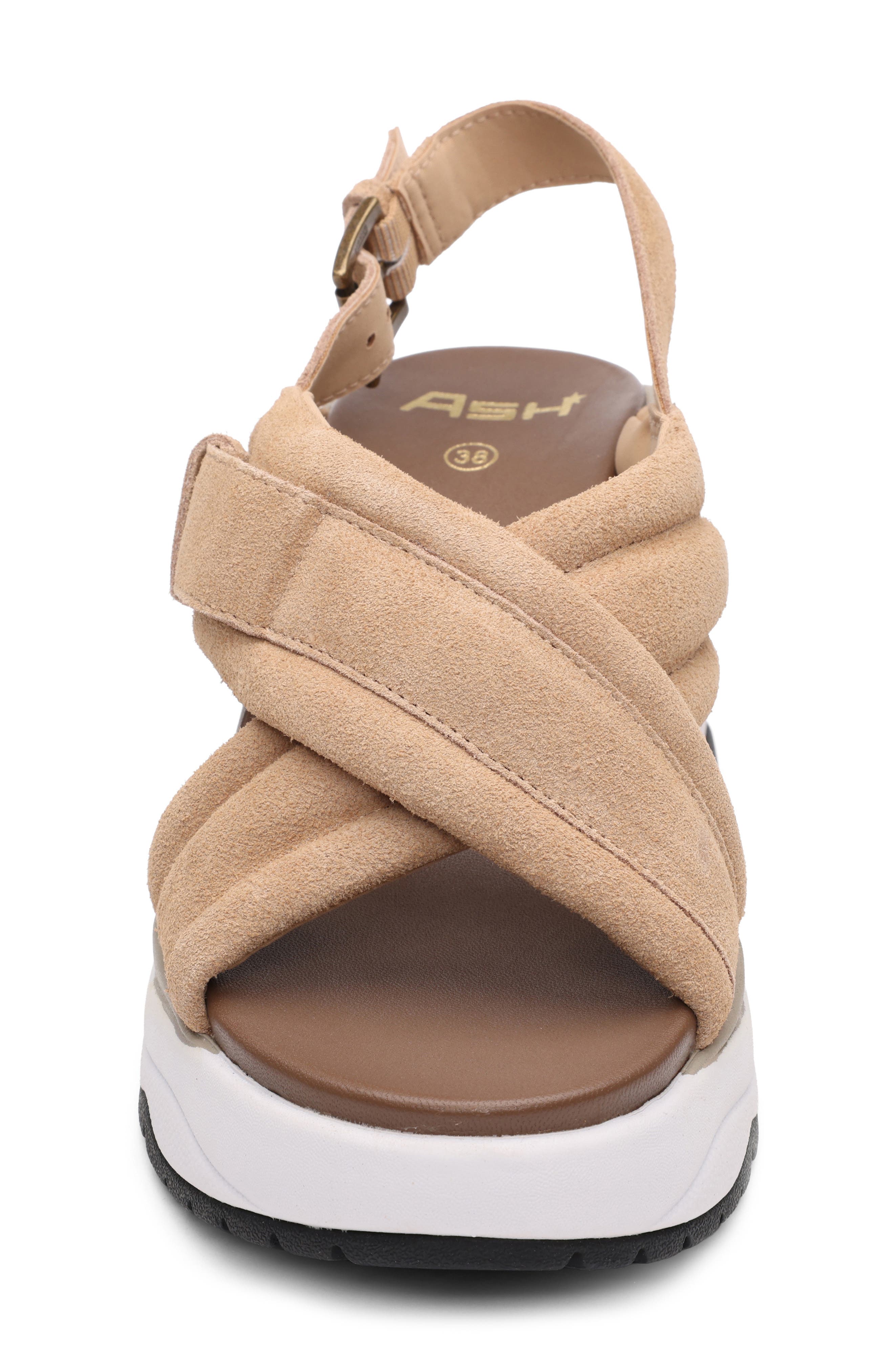 Ash Delia Slingback Wedge Sandal, Alternate, color, Desert
