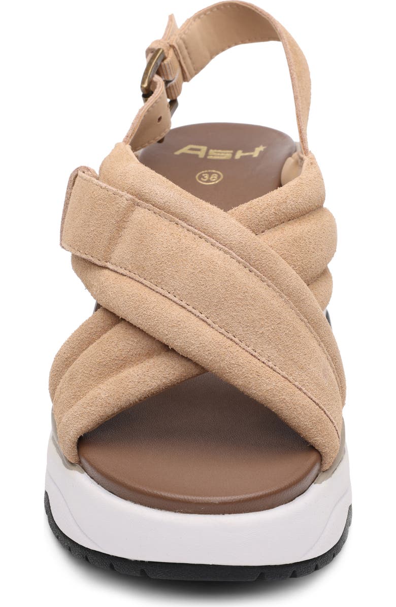 Ash Delia Slingback Wedge Sandal, Alternate, color, Desert