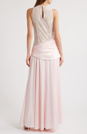 Dalia Mixed Media Gown