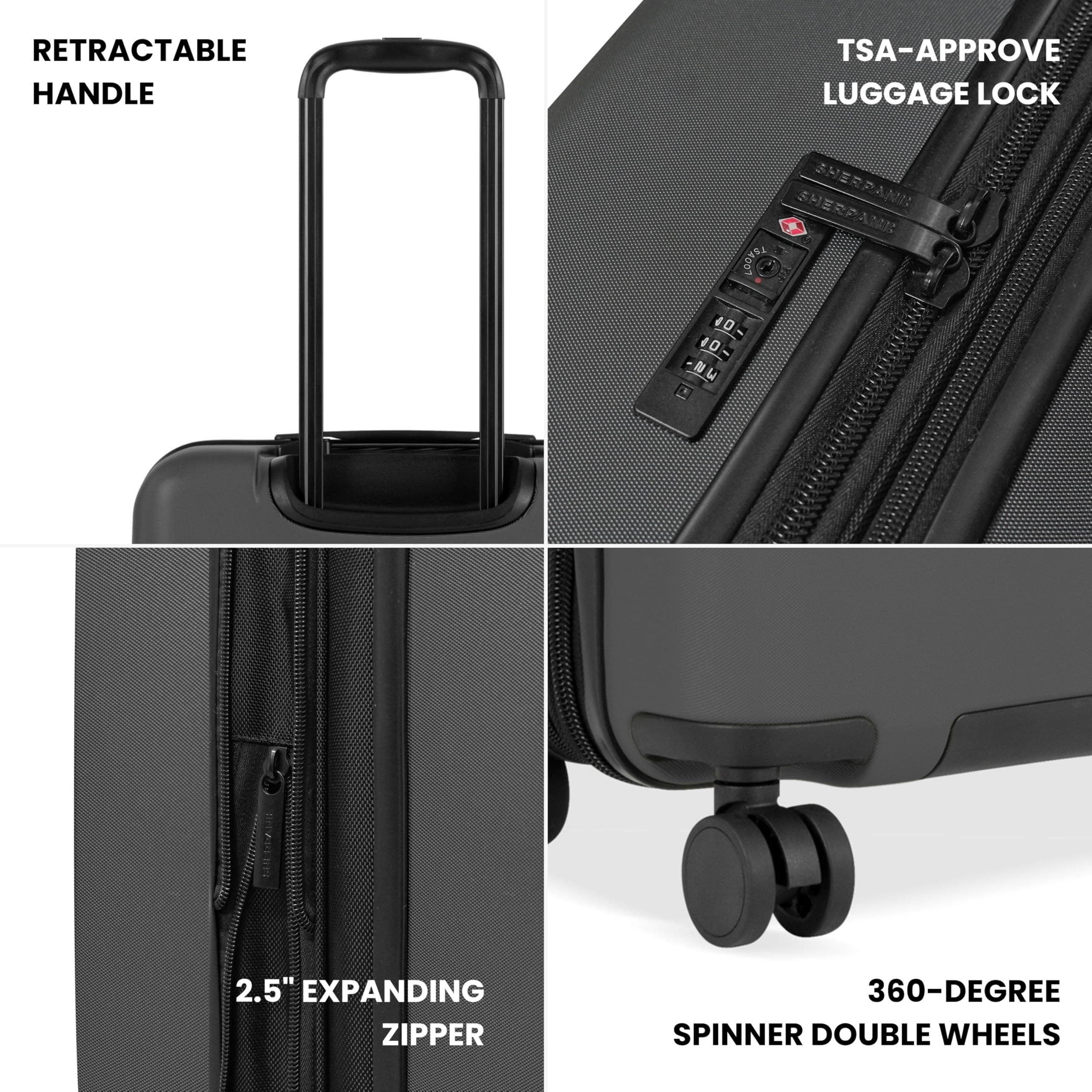 Sherpani Meridian 26" Luggage, Alternate, color, Granite