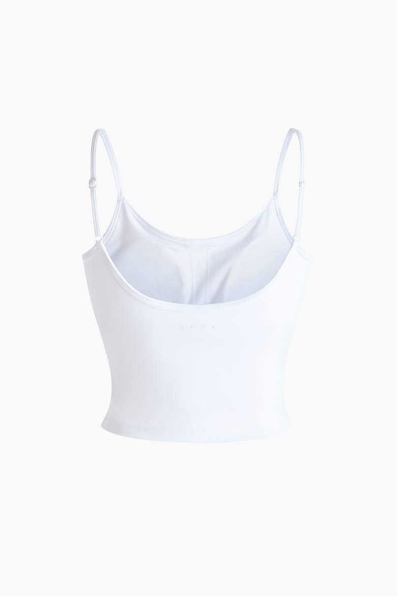 Integral-bra Sports Strappy Top With Softmove, Alternate, color, White