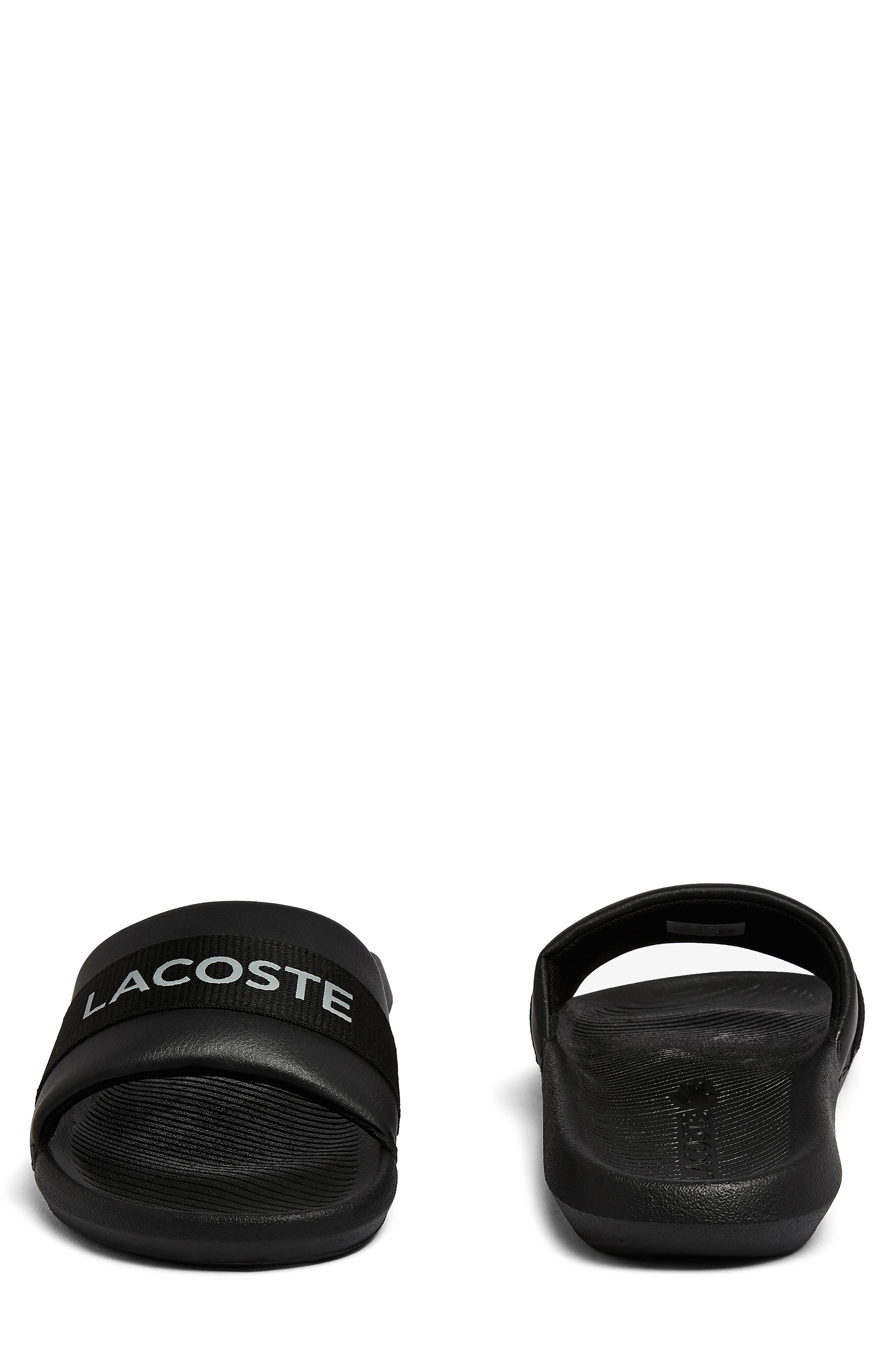 Lacoste Croco Water Resistant Slide Sandal, Alternate, color, 