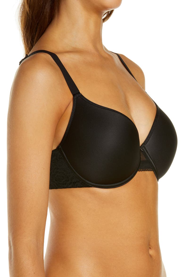 C Jolie Comfort Convertible T-Shirt Bra, Alternate, color, BLACK