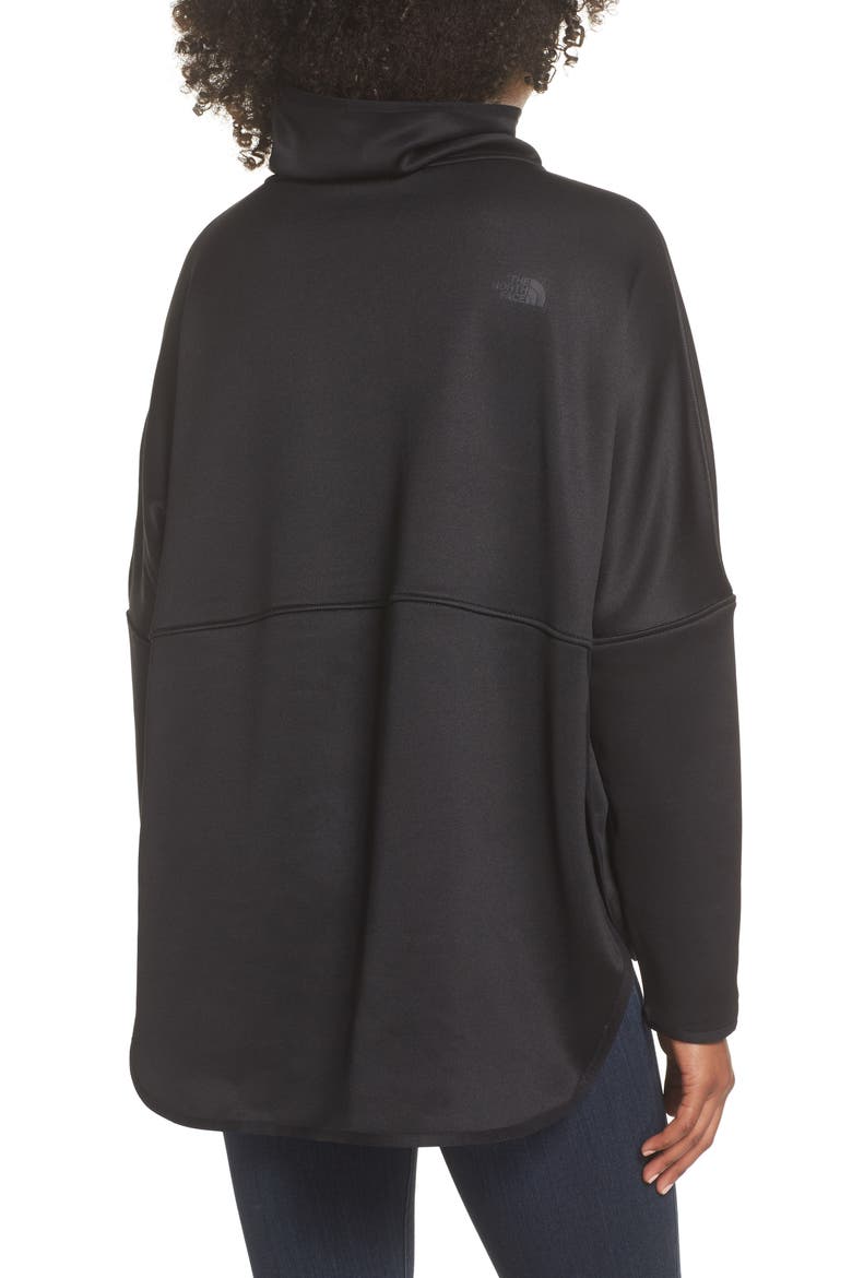 Cozy Slacker Poncho Top, Alternate, color, TNF BLACK