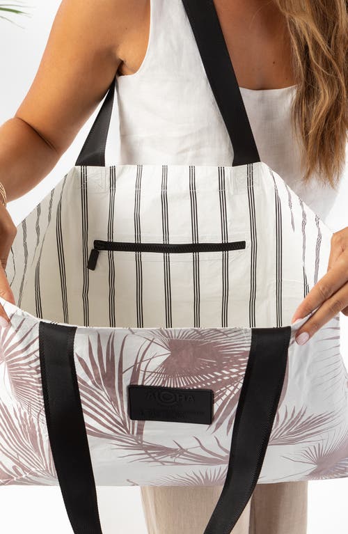 Aloha Collection Holo Holo Reversible Tote Bag In Gold