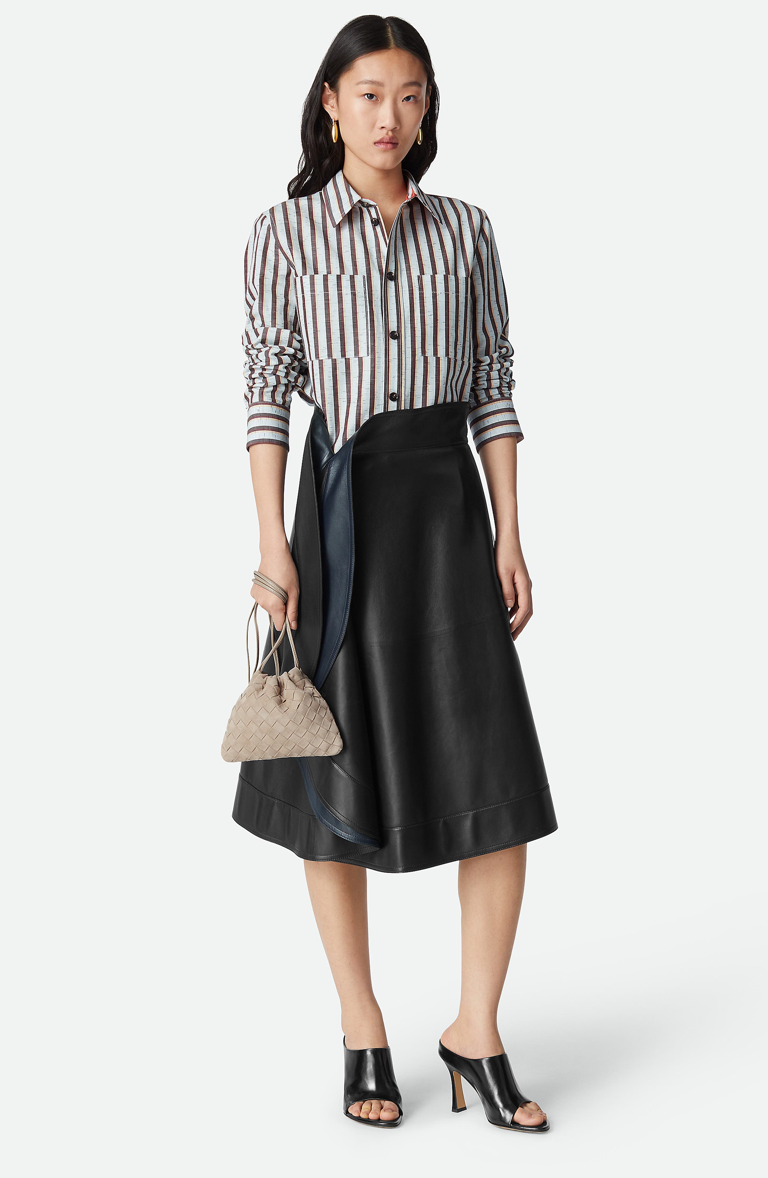 Bottega Veneta Small Dustbag Intrecciato Suede Bag, Alternate, color, 