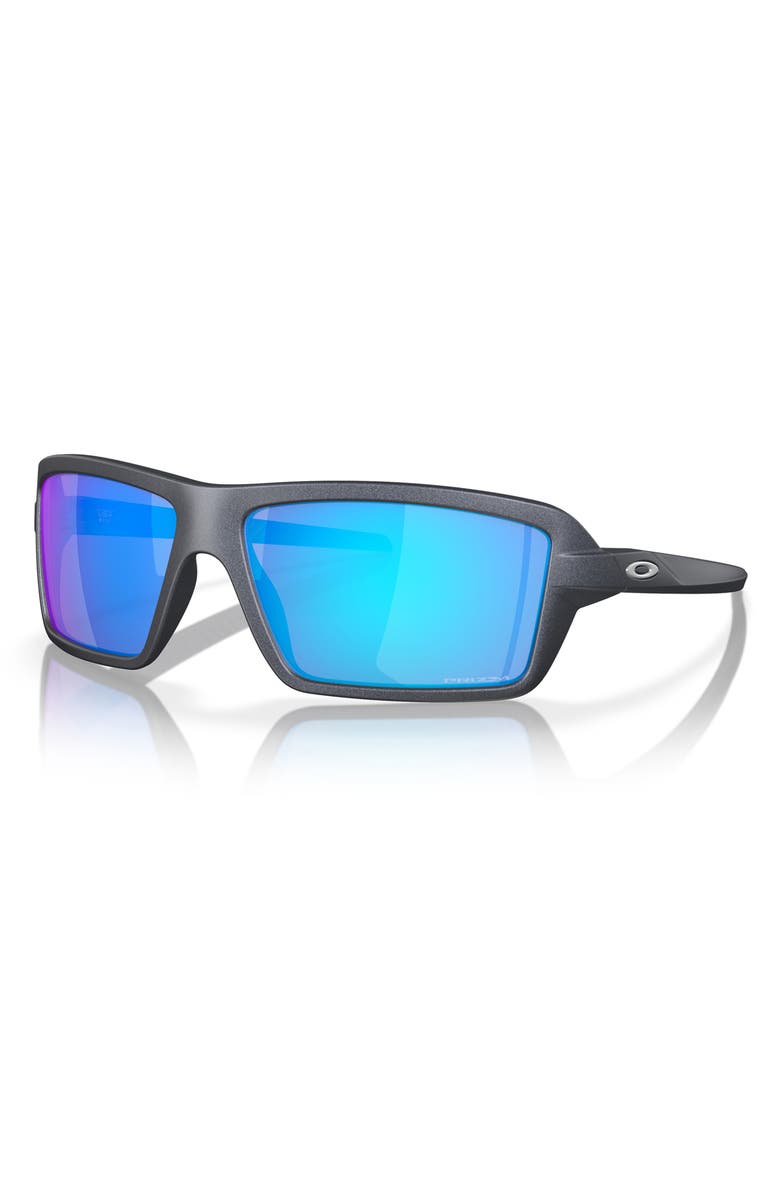 Oakley Cables 63mm Prizm<sup>™</sup> Oversize Rectangular Sunglasses, Alternate, color, 