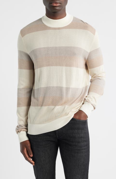 Hugo Rugby Stripe Silk Sweater
