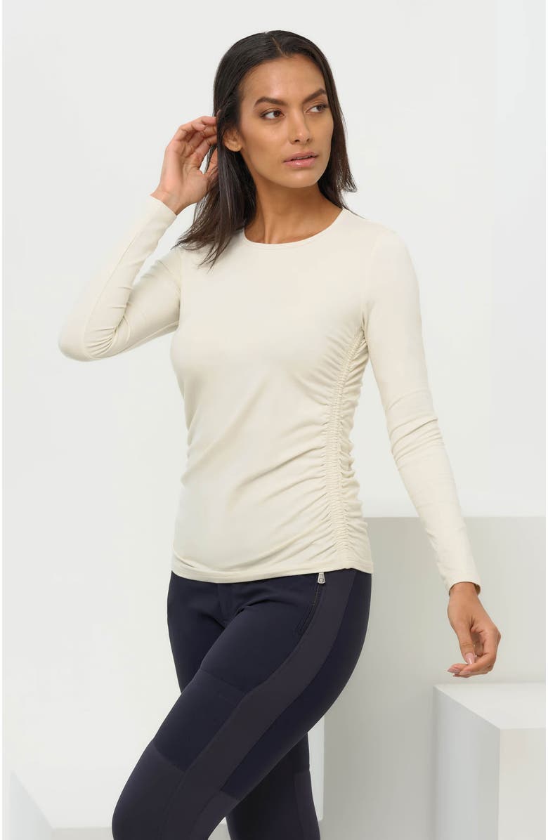 Anatomie Milly Ruched Long-Sleeve Top, Alternate, color, 