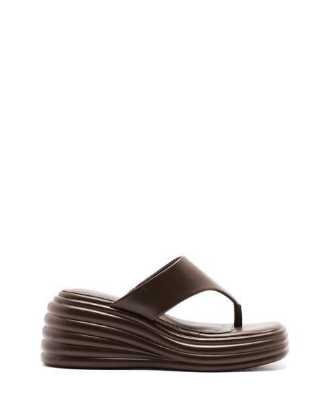 FRAME square toe Wedge Sandal