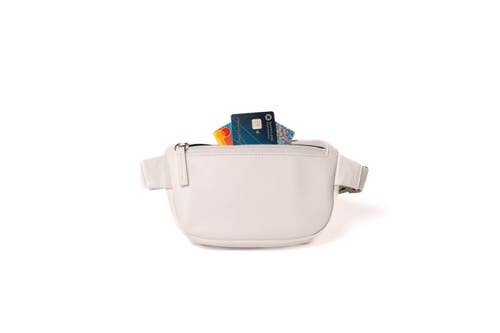 Kibou Wallet Bag Vegan Leather Crossbody Fanny Pack In Creme