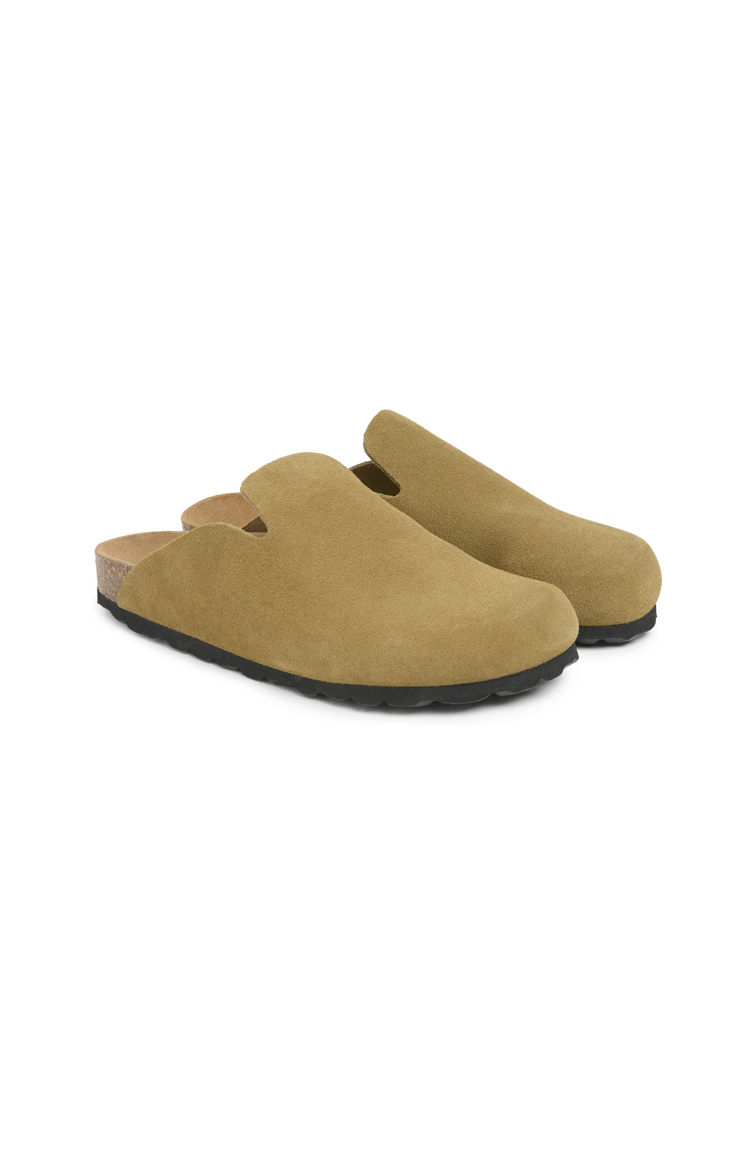 Celtic & Co. Contoured Slip-On Clog Mule Sandals, Alternate, color, Khaki