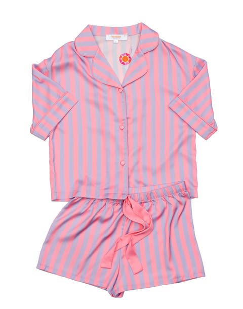 Kids Silky Cotton Candy Short Sleeve Short Set