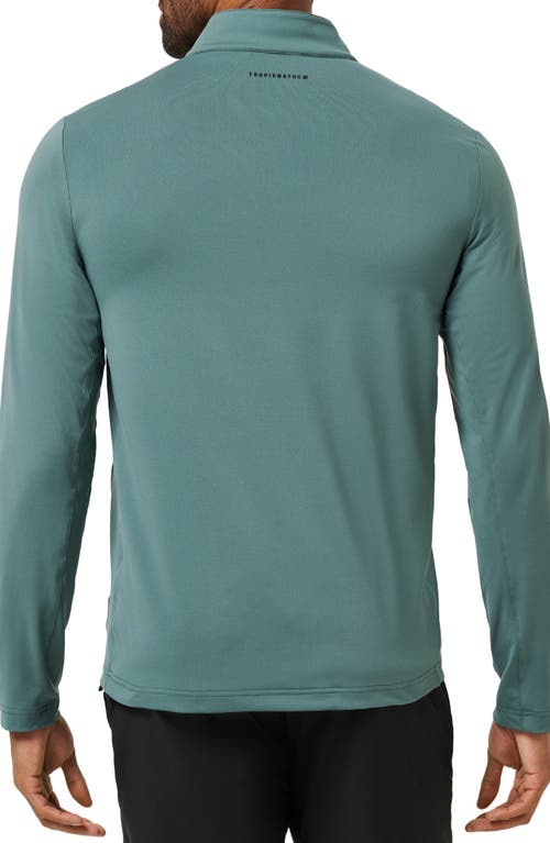 Travismathew Heater Pro Quarter Zip Pullover In Green