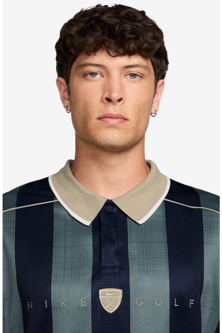 Stripe Short Sleeve Polo, Alternate, color, MINERAL SLATE/ LIMESTONE