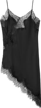 MANGO Lace Asymmetric Camisole Dress