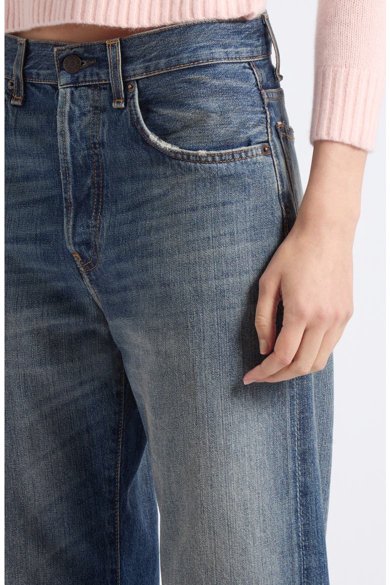 2021F Mid Blue Wide Leg Jeans, Alternate, color, MID BLUE