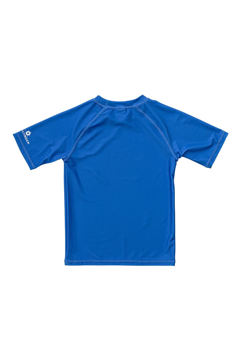 Kids' Short Sleeve Rashguard, Alternate, color, BLUE
