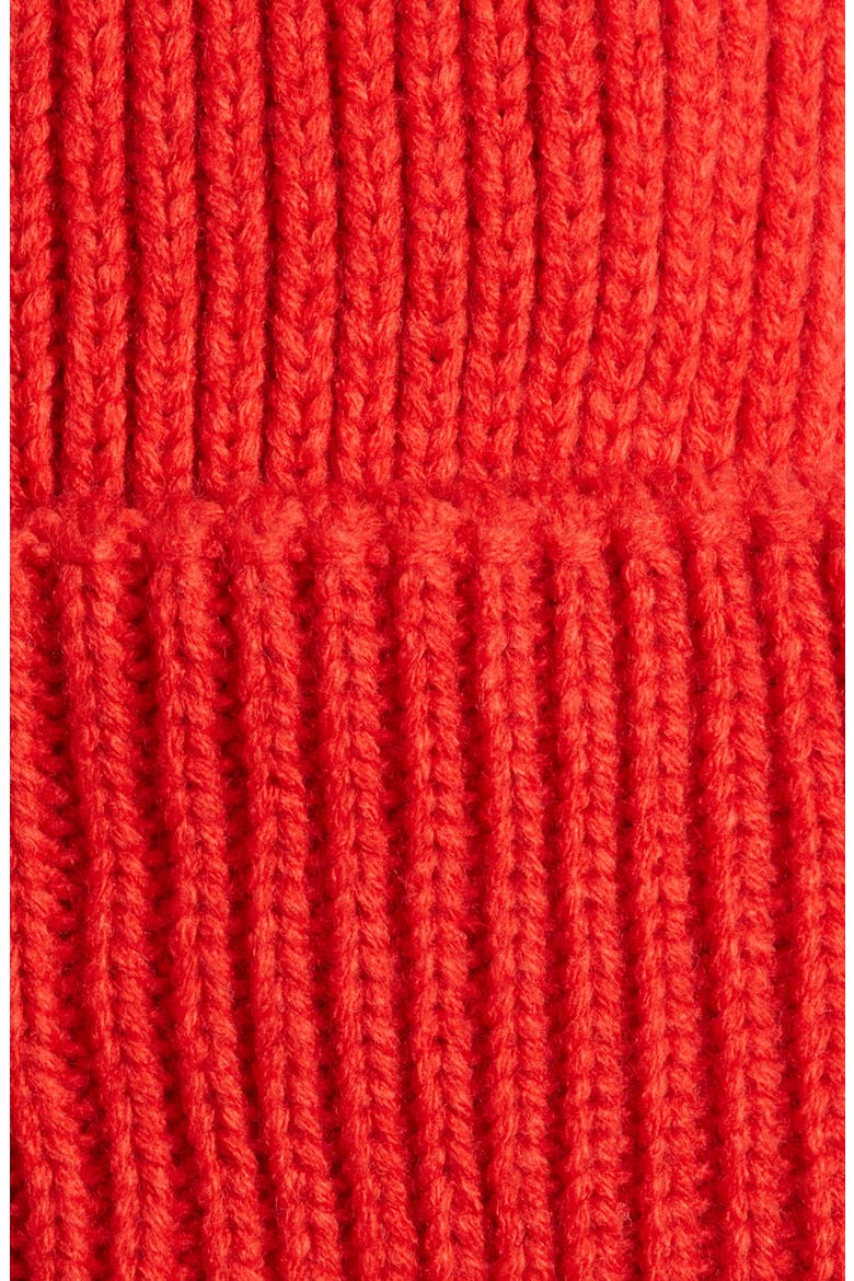 Grunge Chic Beanie, Alternate, color, CHERRY RED