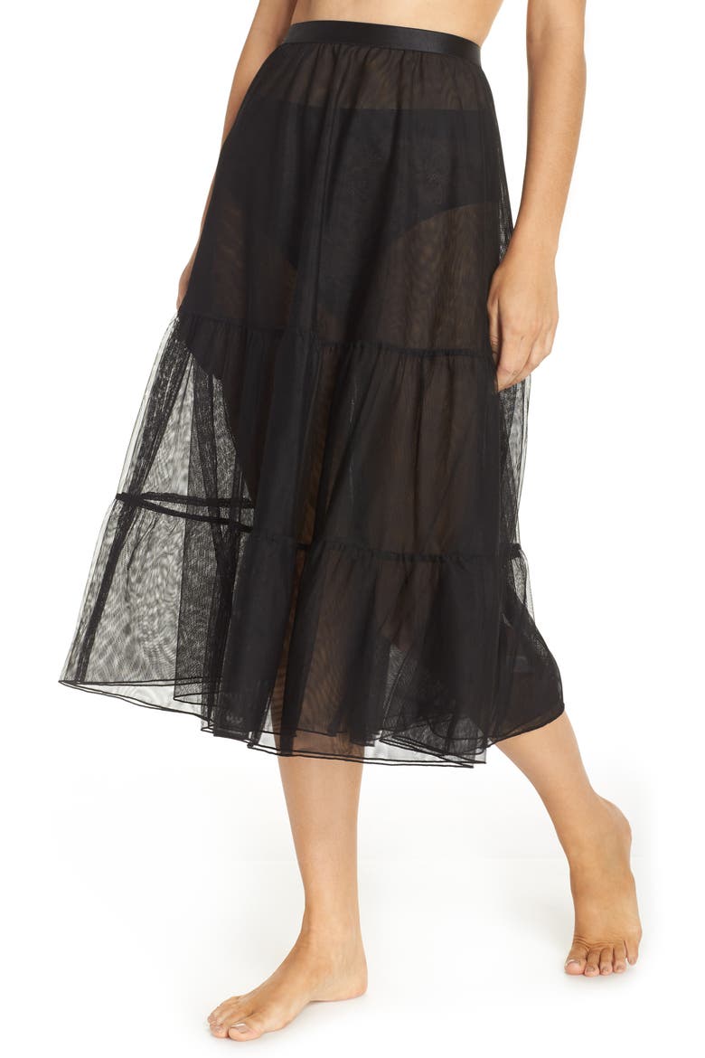 x Atlantic-Pacific Tulle Half Slip, Main, color, BLACK
