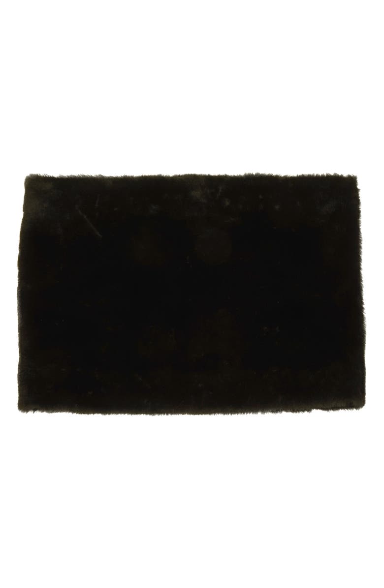 TOTEME Plush Genuine Shearling Muff, Main, color, Black