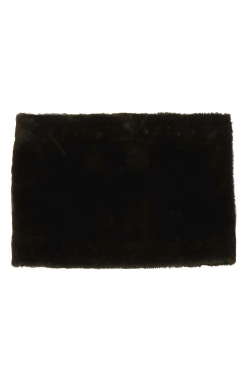 Totême Toteme Plush Genuine Shearling Muff In Black