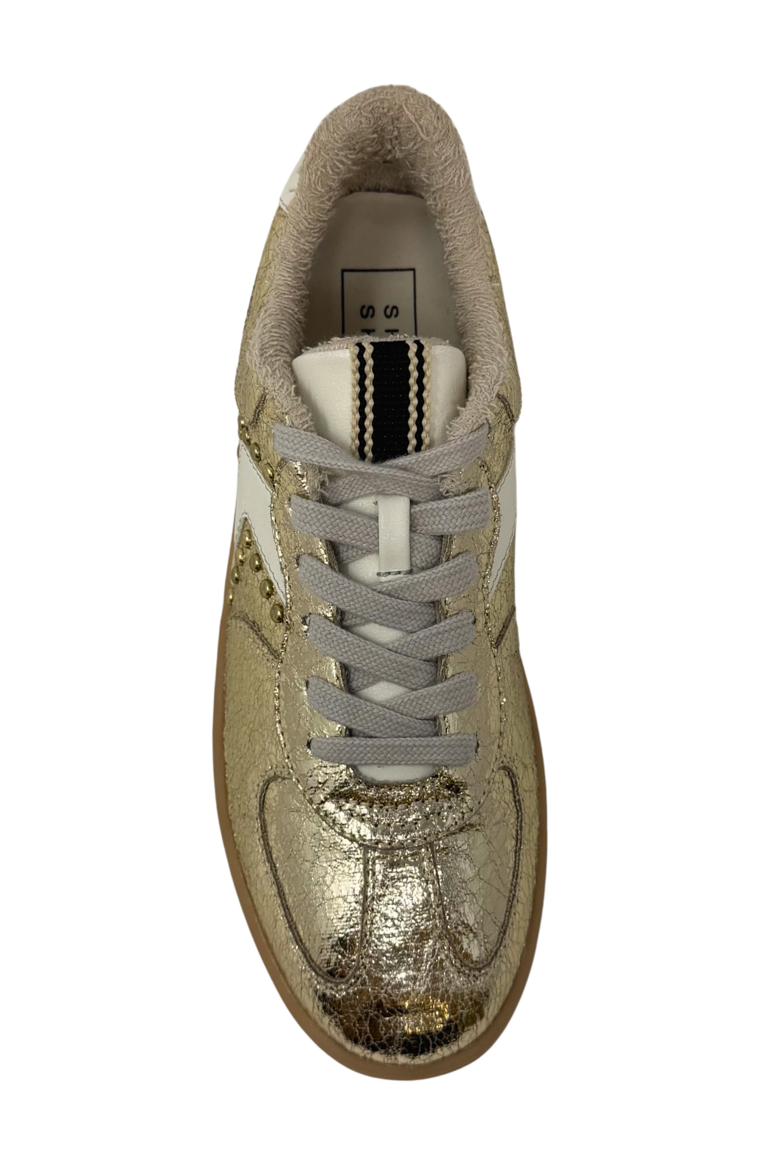 Portland Faux Leather Sneaker, Alternate, color, GOLD