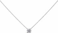 Haus of Brilliance 14K White Gold 1.00 Cttw Lab Grown Diamond Solitaire Pendant