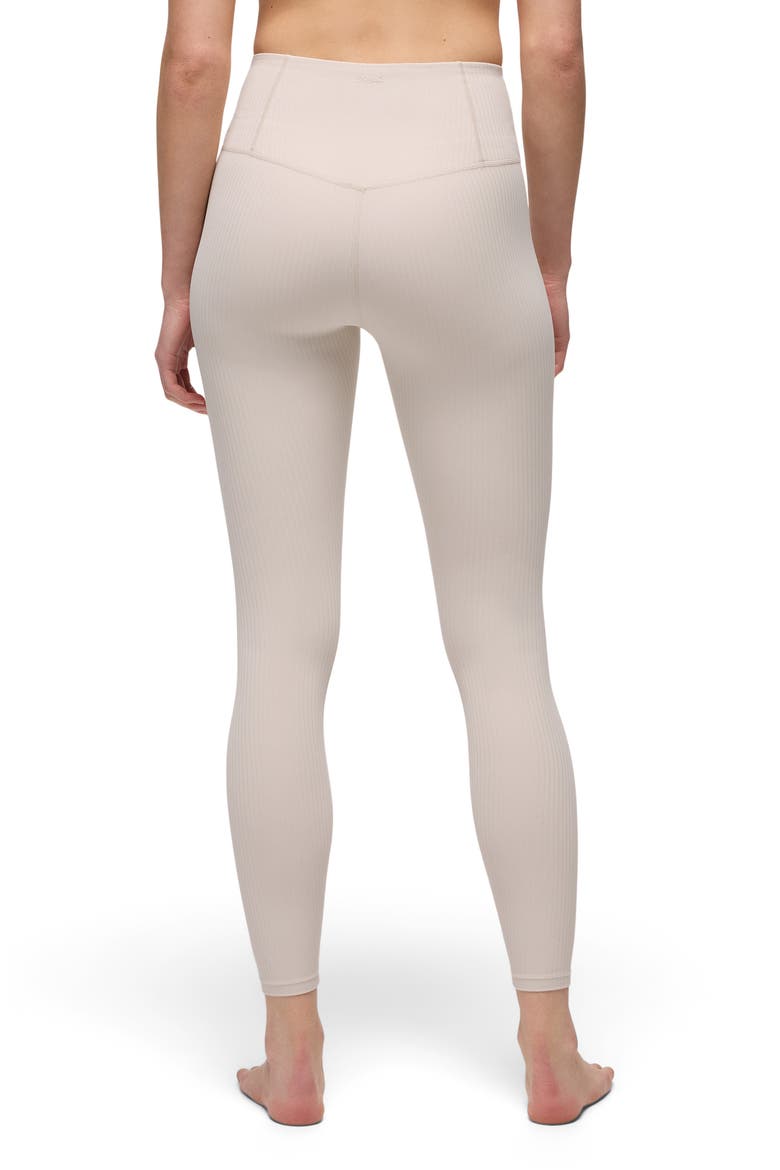 Luxara Rib Leggings, Alternate, color, ALMOND