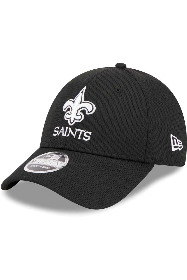 Men's New Era Black New Orleans Saints  Main B-Dub 9FORTY Adjustable Hat, Main, color, Black