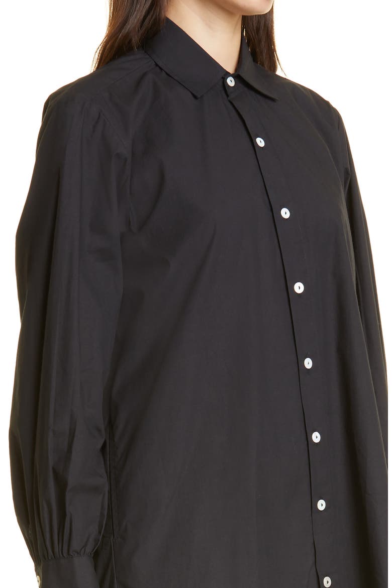 Holly Long Sleeve Shirtdress, Alternate, color, BLACK