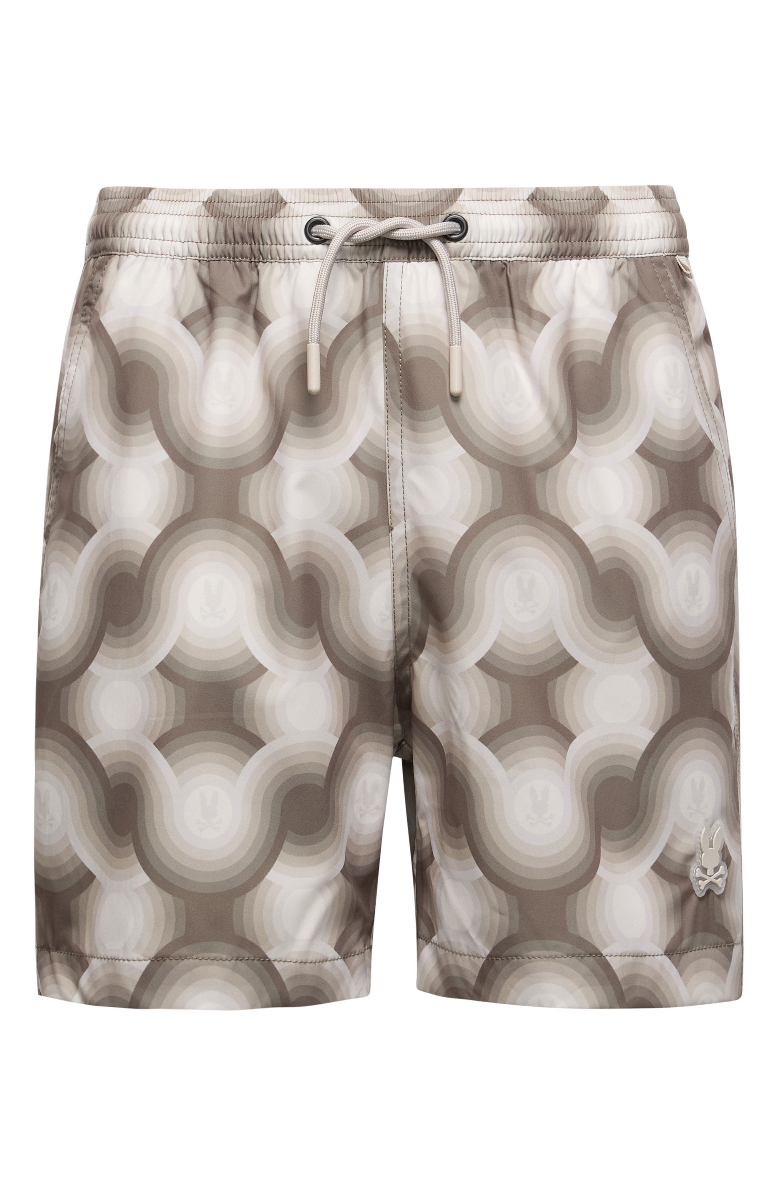 Psycho Bunny Kids' Paros Printed Swim Trunks